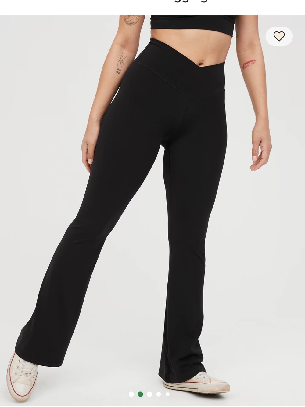 OFFLINE By Aerie Real Me High Waisted Crossover Flare Legging | Size = M - Picture 7 of 8